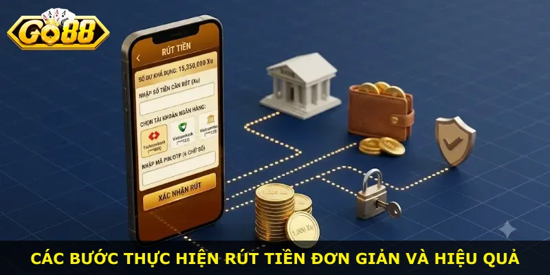 Các bước thực hiện rút tiền đơn giản và hiệu quả