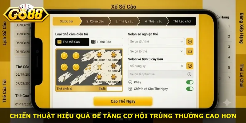 Chiến thuật hiệu quả để tăng cơ hội trúng thưởng cao hơn