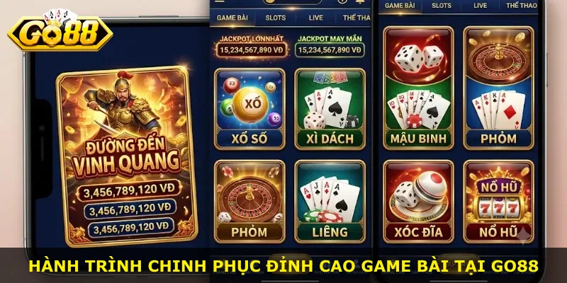 Hành trình chinh phục đỉnh cao game bài tại Go88