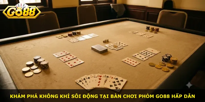 Khám phá không khí sôi động tại bàn chơi phỏm Go88 hấp dẫn