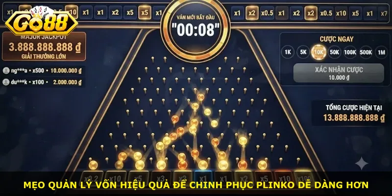 Mẹo quản lý vốn hiệu quả để chinh phục Plinko dễ dàng hơn
