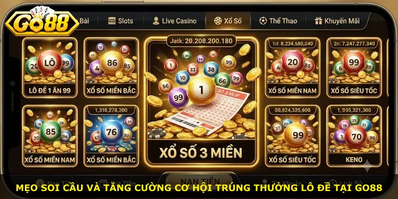 Mẹo soi cầu và tăng cường cơ hội trúng thưởng lô đề tại Go88