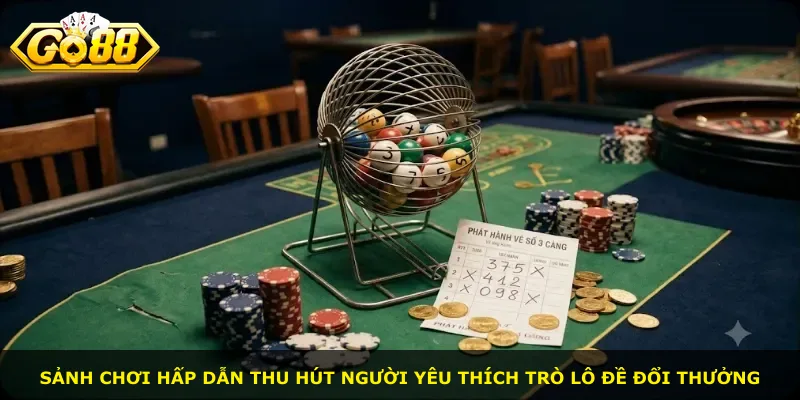 Sảnh chơi hấp dẫn thu hút người yêu thích trò lô đề đổi thưởng
