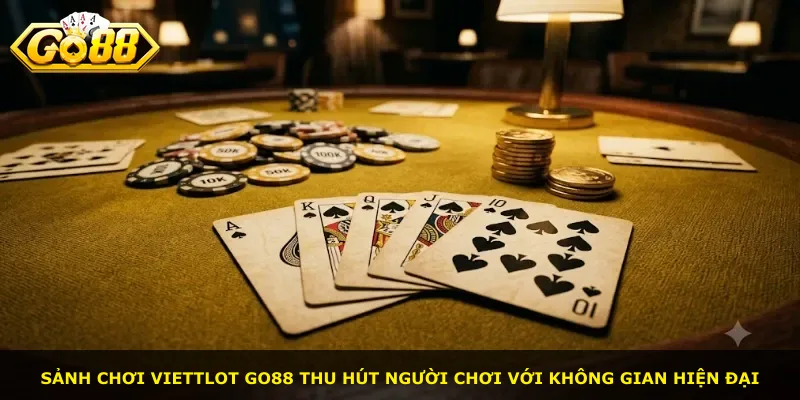 Sảnh chơi Viettlot Go88 thu hút người chơi với không gian hiện đại