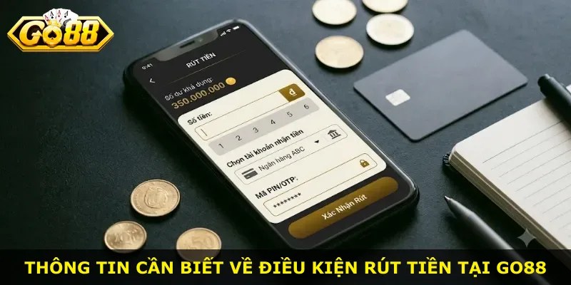 Thông tin cần biết về điều kiện rút tiền tại Go88