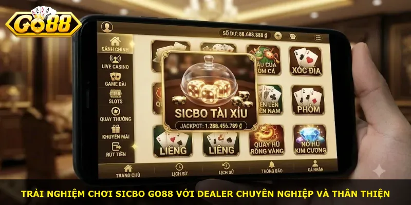 Trải nghiệm chơi Sicbo Go88 với dealer chuyên nghiệp và thân thiện